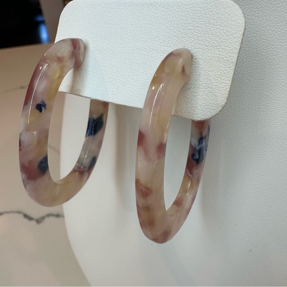Madewell Acetate Hoop Earrings